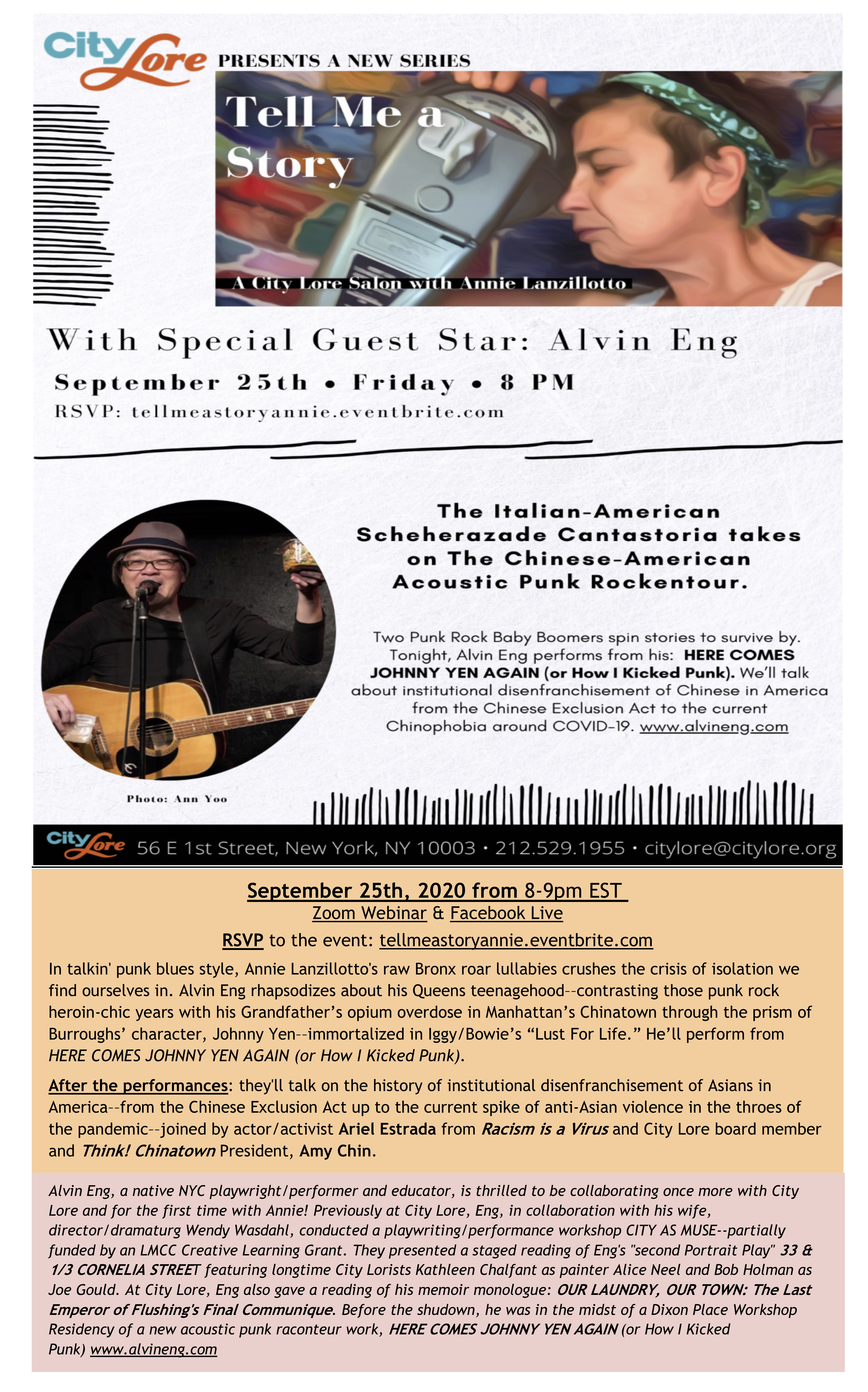 9-25 CITY LORE flyer